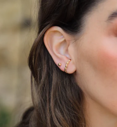 1WK0414-134 [WAEKURA] Nino Earrings Gold #WAEBOU01718000X (A-LX-E)