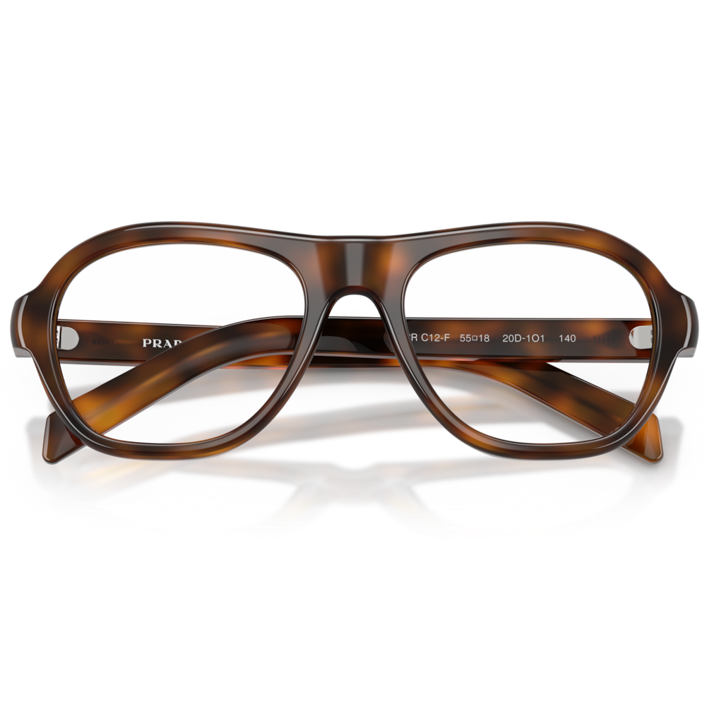 【PRADA】VPR C12VF 16K1O1-55mm 光學眼鏡(黑色)