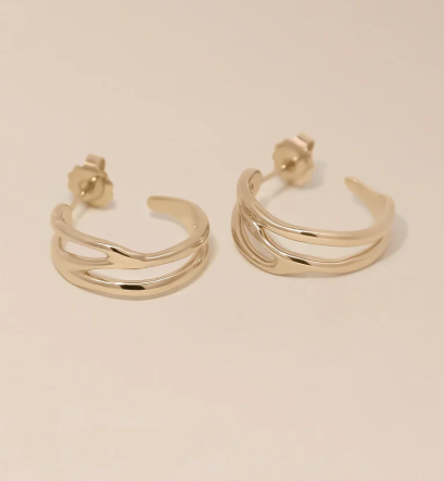 1WK0414-139 [WAEKURA] Earrings Sofi Gold #WAEBOU01802000P (A-LX-E)