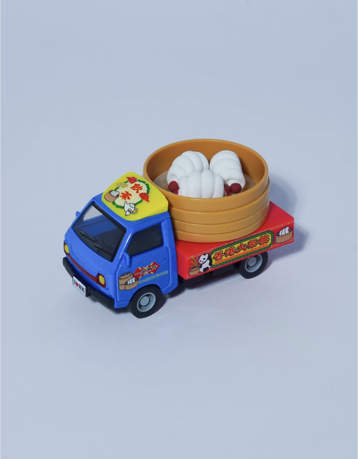 香港合金車/迴力車 - 臘腸卷 點心貨車 (蒸籠可分拆作磁石貼)