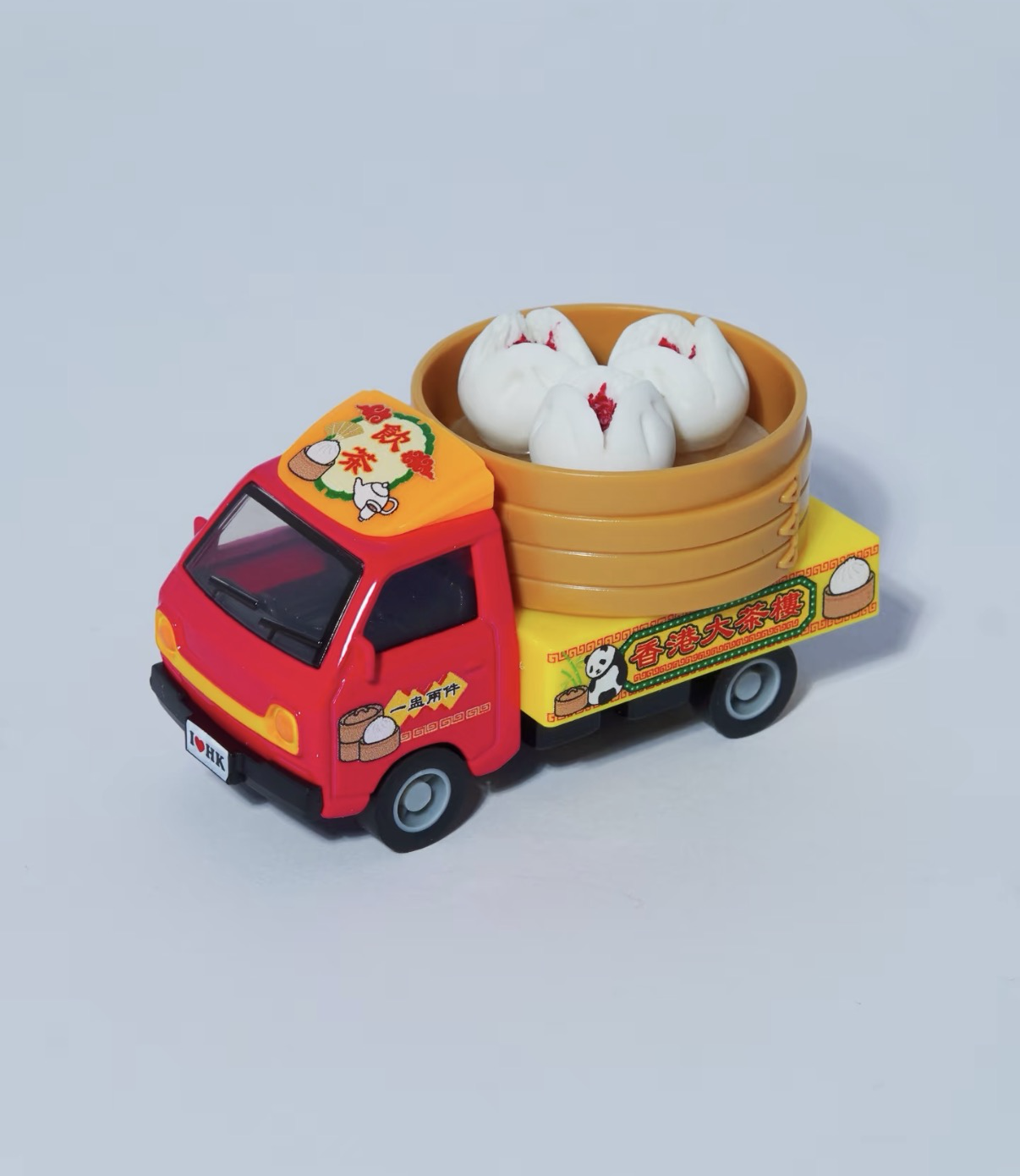 香港合金車/迴力車 - 叉燒包 點心貨車 (蒸籠可分拆作磁石貼)