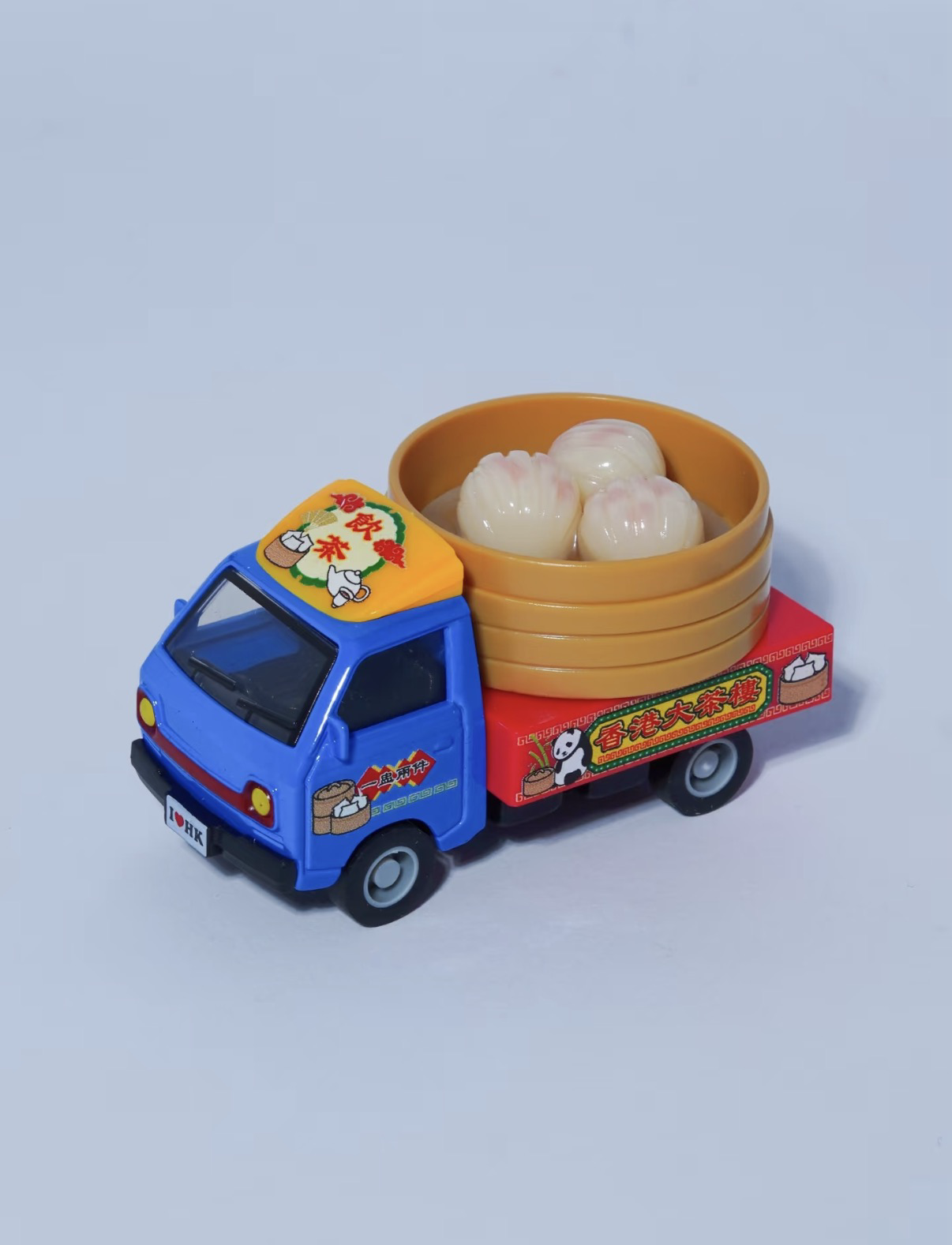 香港合金車/迴力車 - 蝦餃 點心貨車 (蒸籠可分拆作磁石貼)