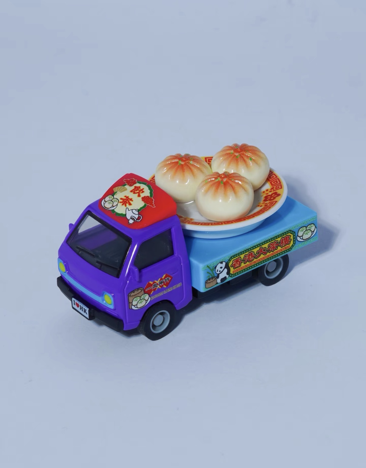 香港合金車/迴力車 - 生煎包 點心貨車 (蒸籠可分拆作磁石貼)