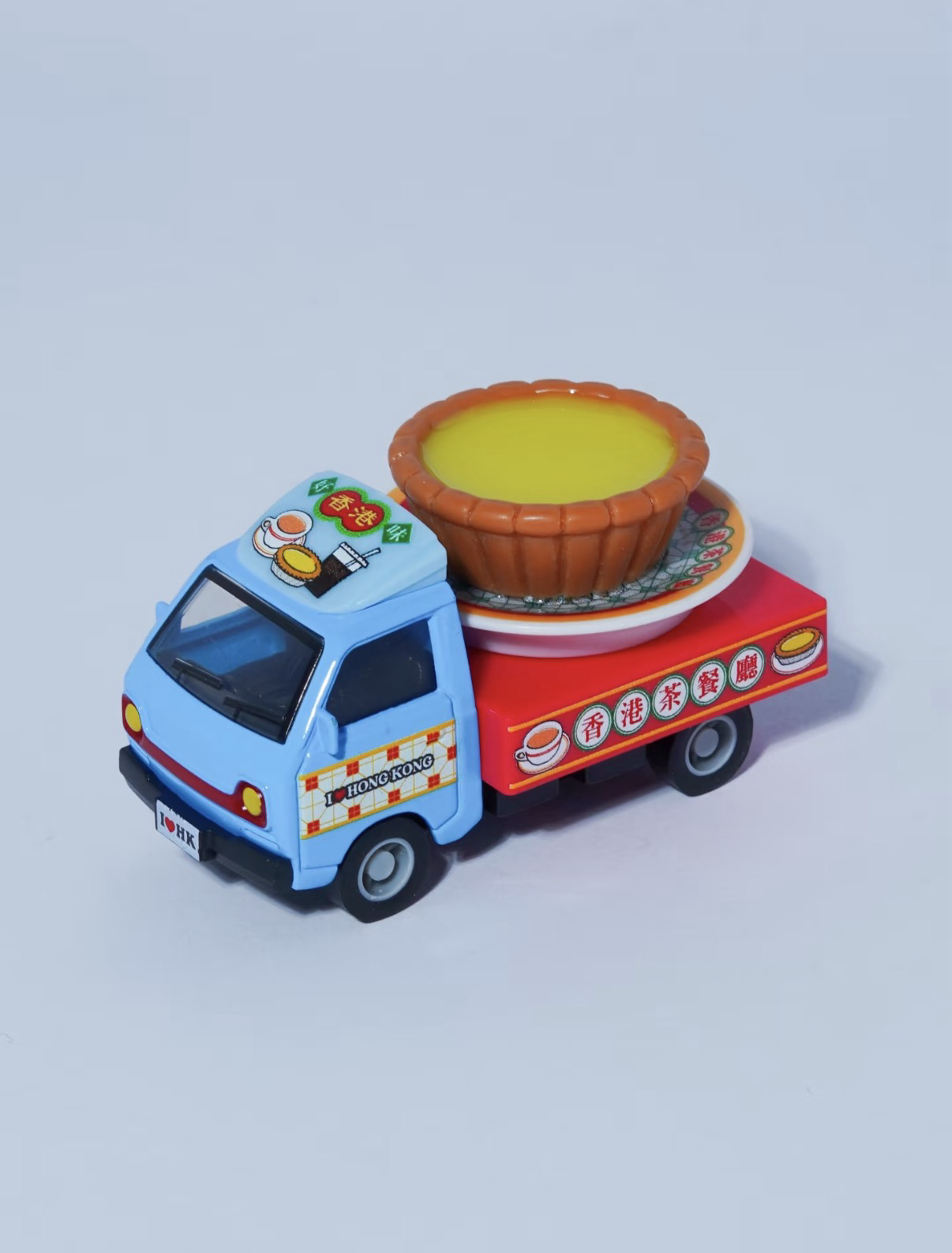 香港合金車/迴力車 - 蛋撻 美食貨車 (碟子可分拆作磁石貼)