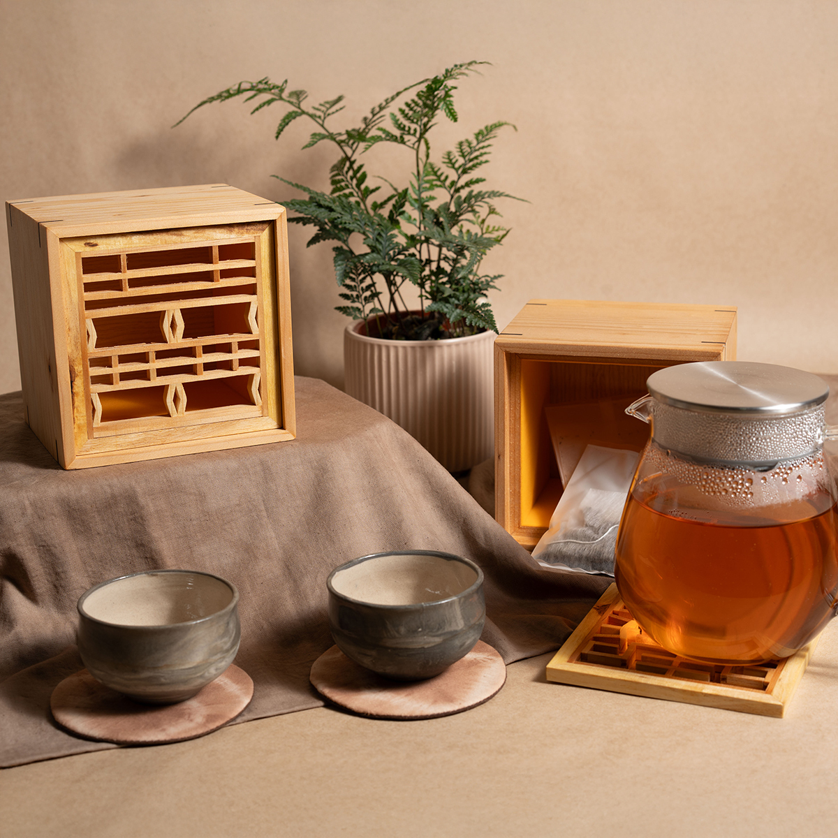 預購商品｜老古窗影：工藝茶具組