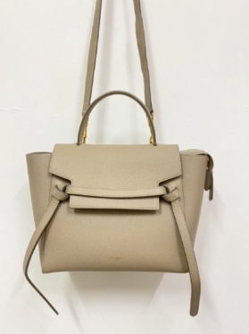 LYS01634 Celine Micro Belt 粒面牛皮革鯰魚包 -  杏色