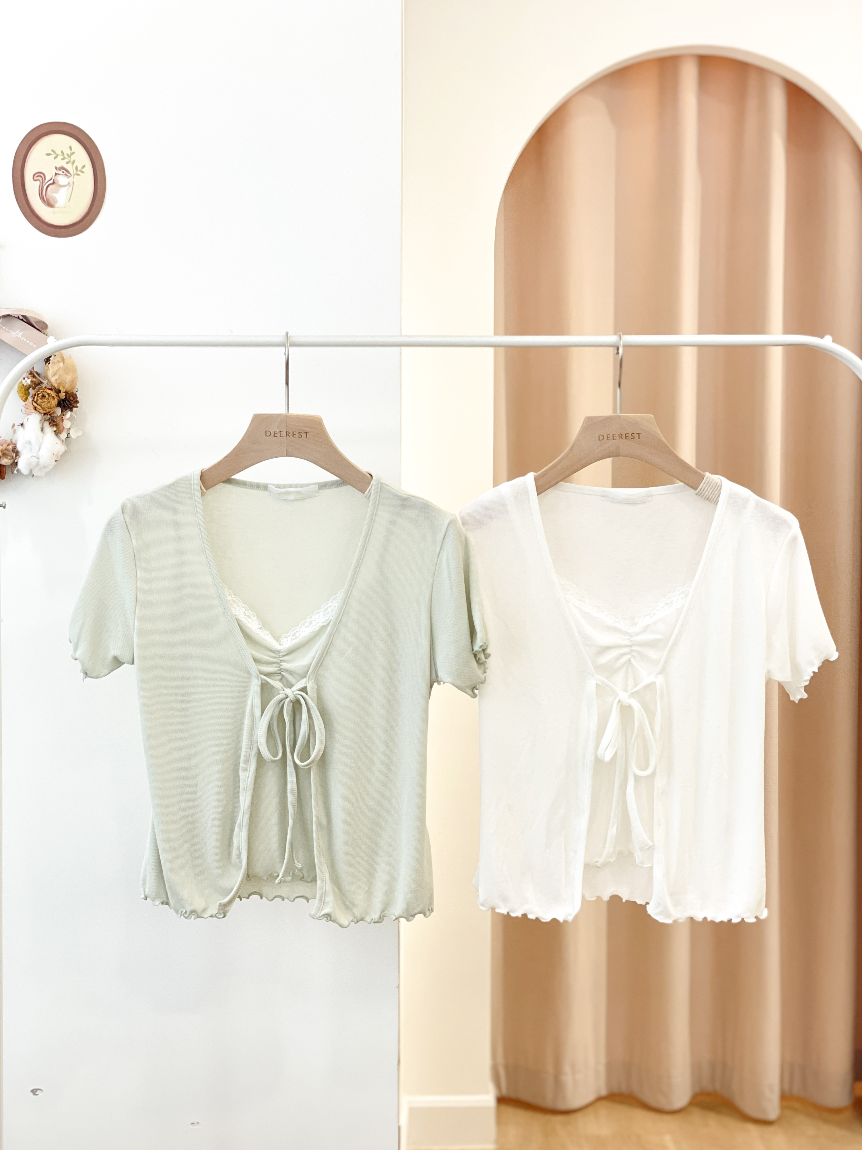 T1525 Sorbet Mint Lace Top