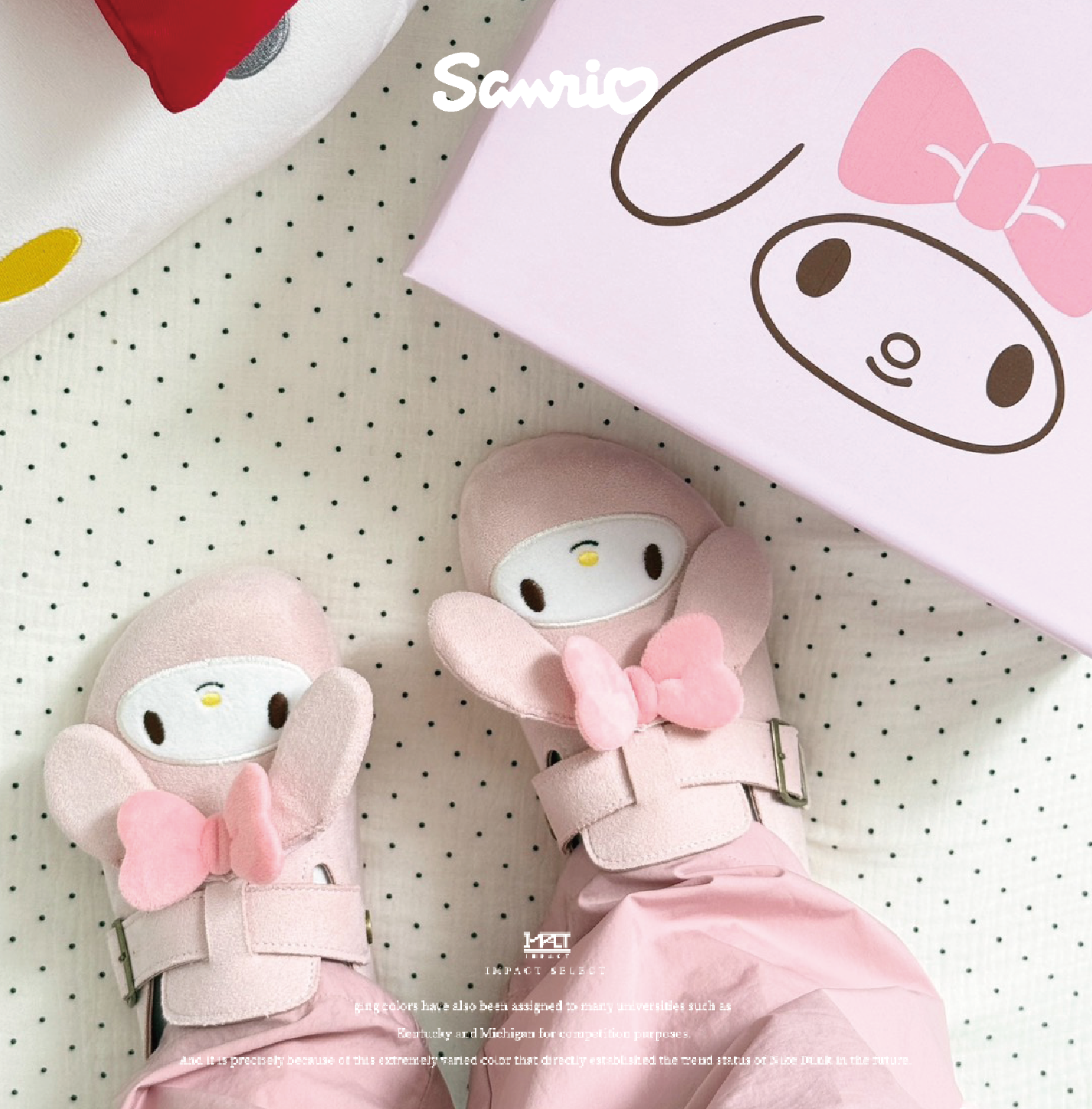Sanrio Melody 美樂蒂 穆勒鞋 麂皮 拖鞋