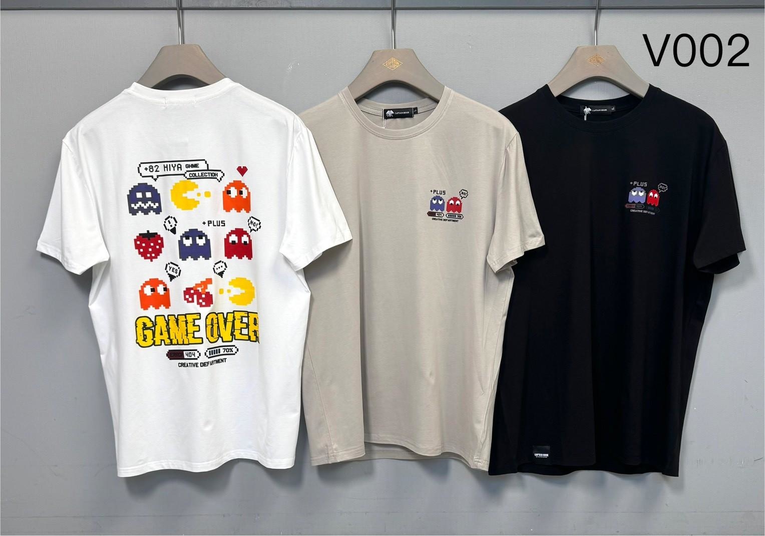 V002 虎克食鬼遊戲圖案 T-Shirt