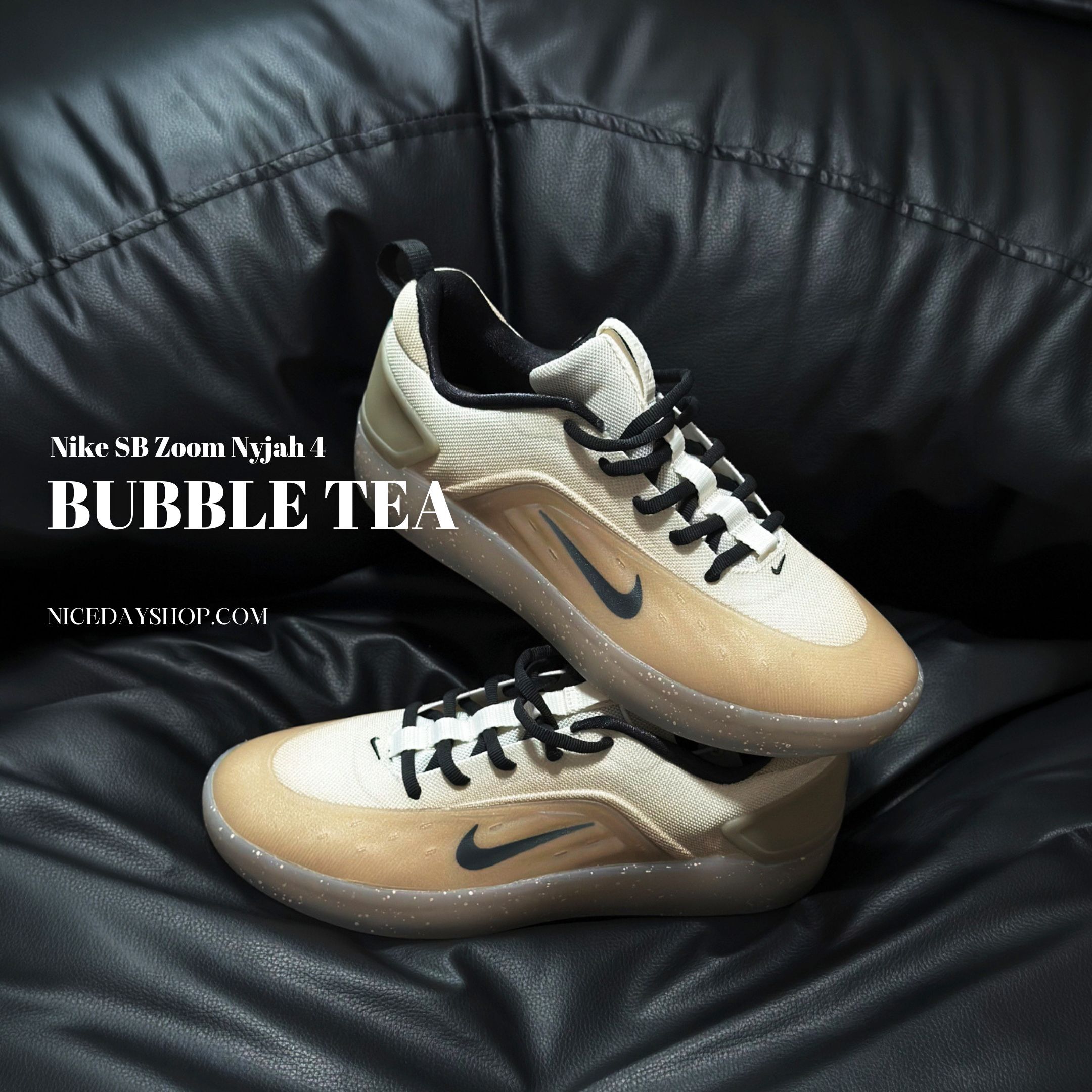 NICEDAY 代購 Nike SB Nyjah 4 ZOOM 米色 黑色 版鞋 FQ1273-200