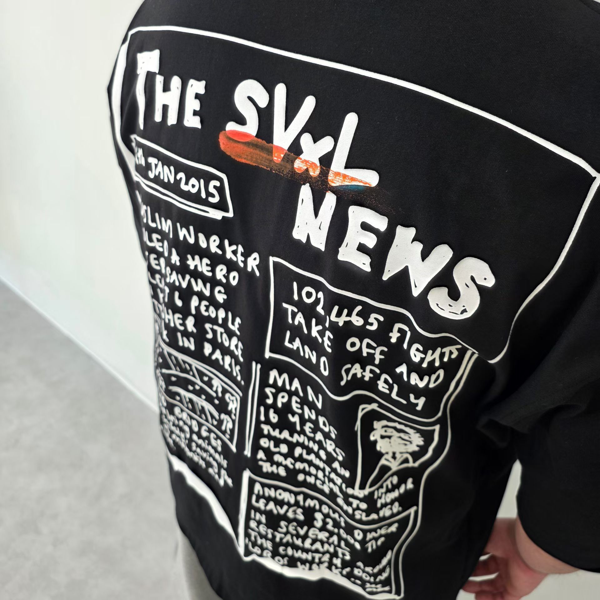 OverSize英文字短袖Tee SVXL-113T