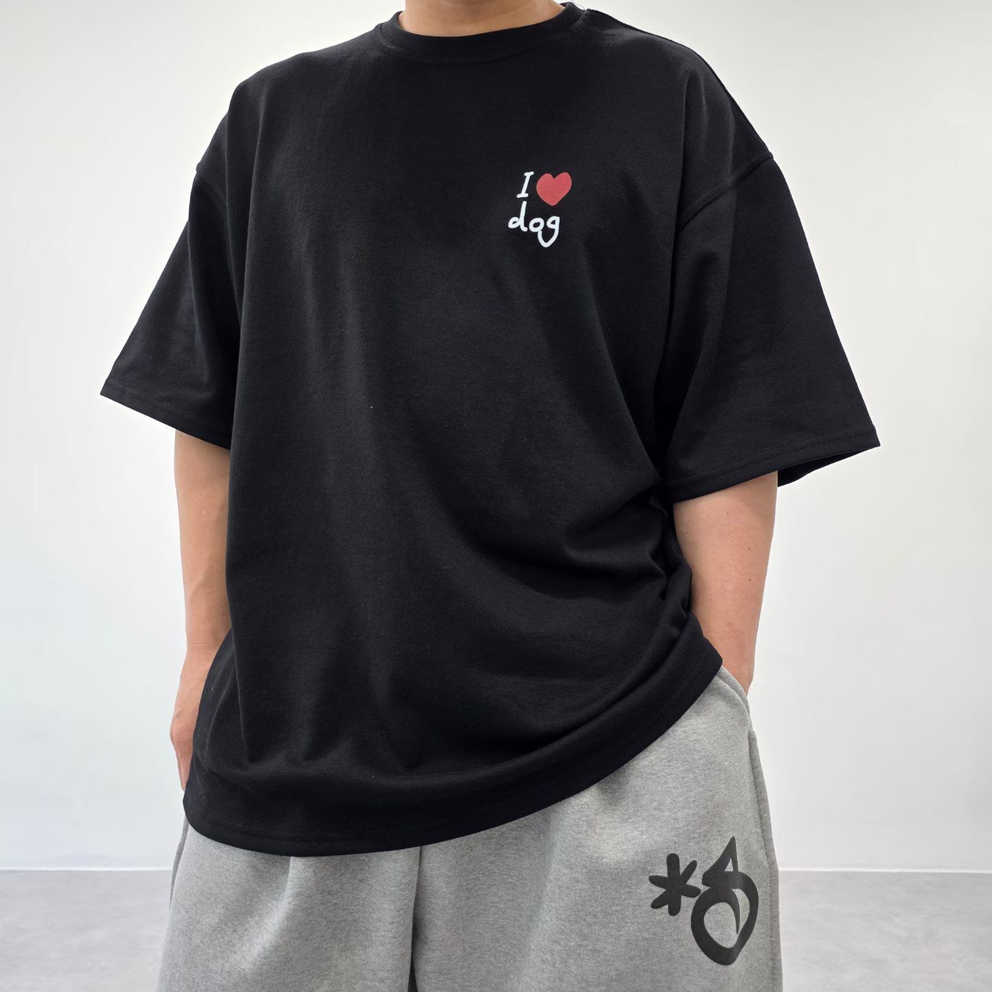 OverSize英文字圖案短袖Tee SVXL-115T