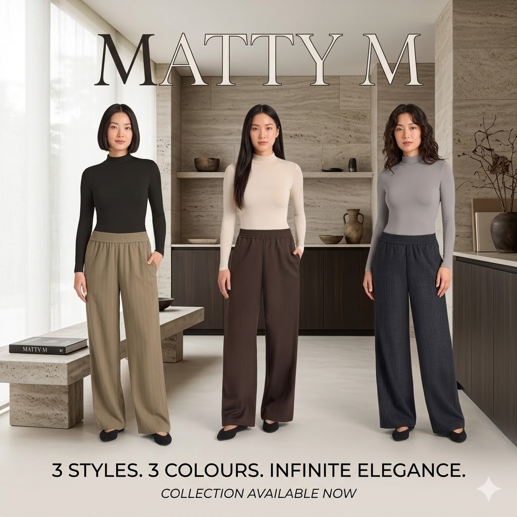 【預購】Matty M Wide H0424116 女裝闊腳褲