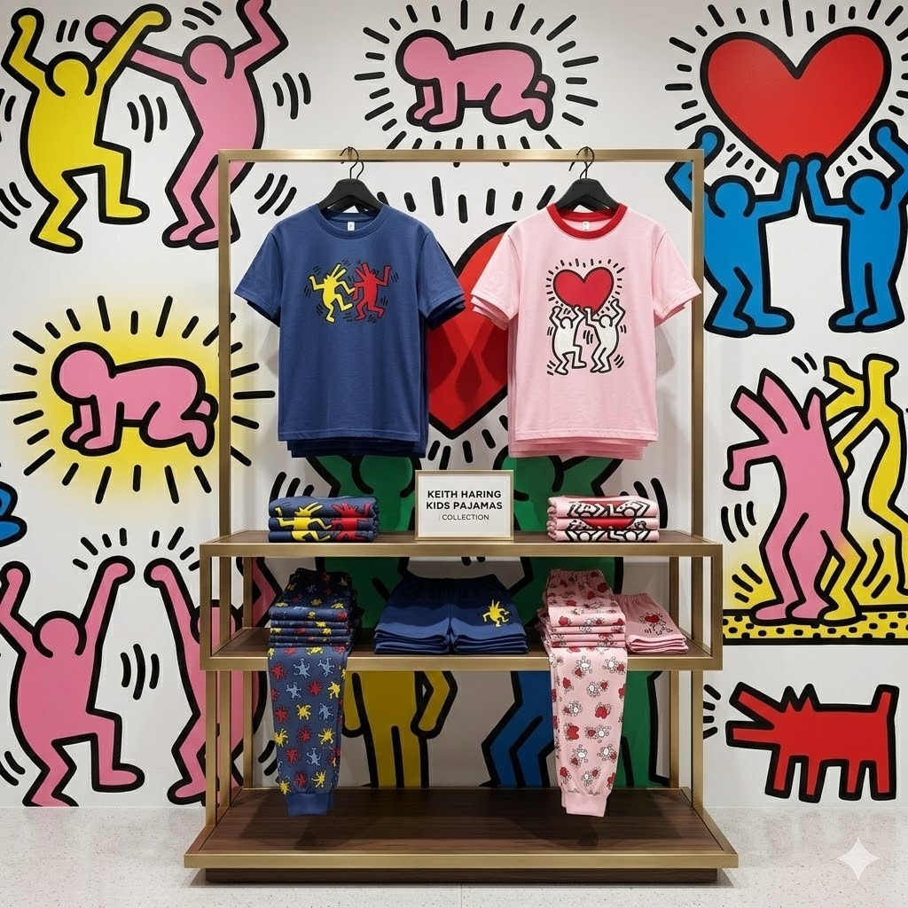 【預購】Keith Haring H0424117 童裝3件裝睡衣套裝