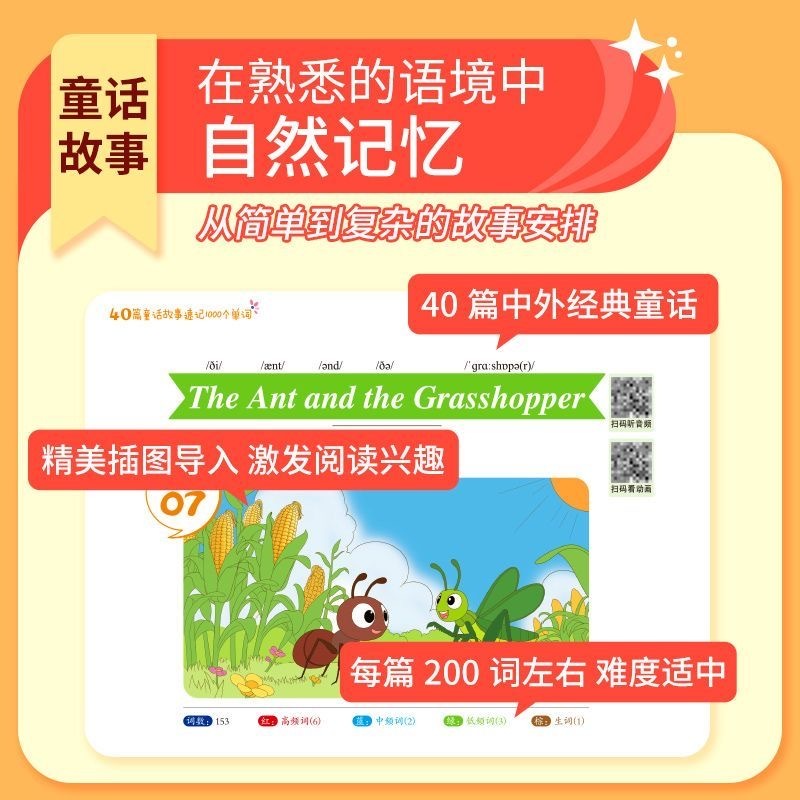 40篇童话故事速记1000单词