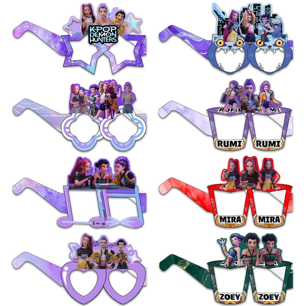 KPOP拍照眼镜（6pcs 款式随机）