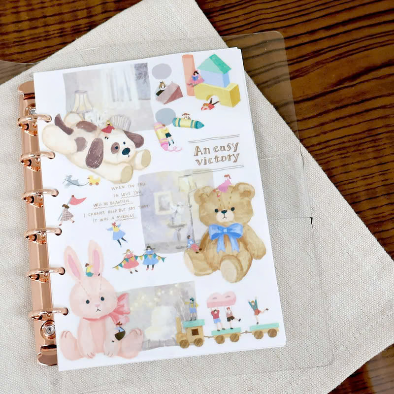 玩偶 秘密的朋友 第二彈 透明PET貼紙｜日本Mind Wave