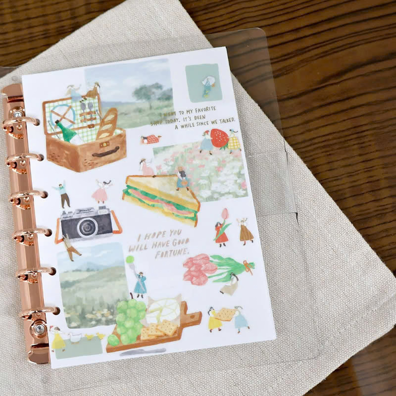 野餐 秘密的朋友 第二彈 透明PET貼紙｜日本Mind Wave