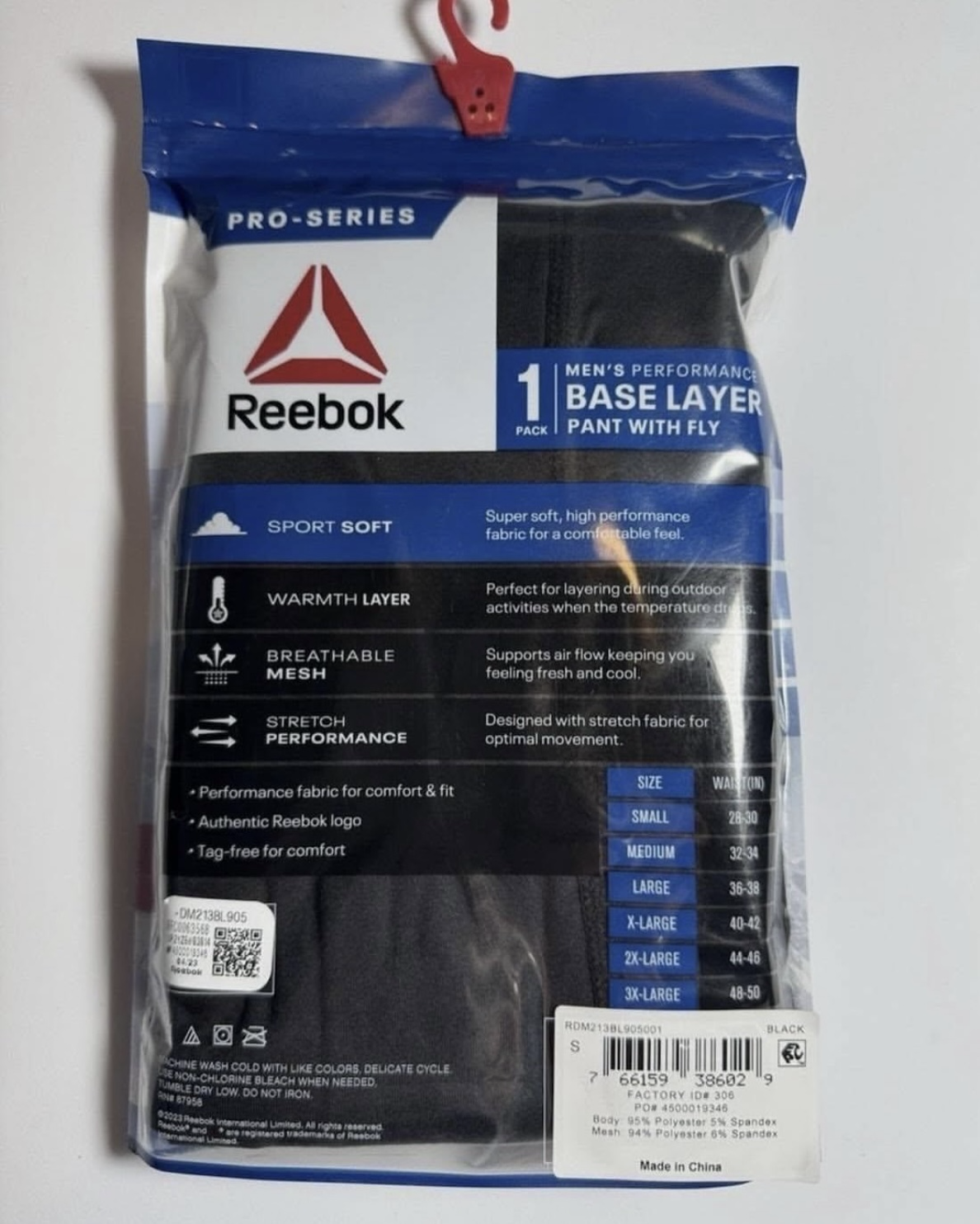 <快速出貨>Reebok PRO-SERIES 運動壓力褲 運動褲 內搭褲 黑色