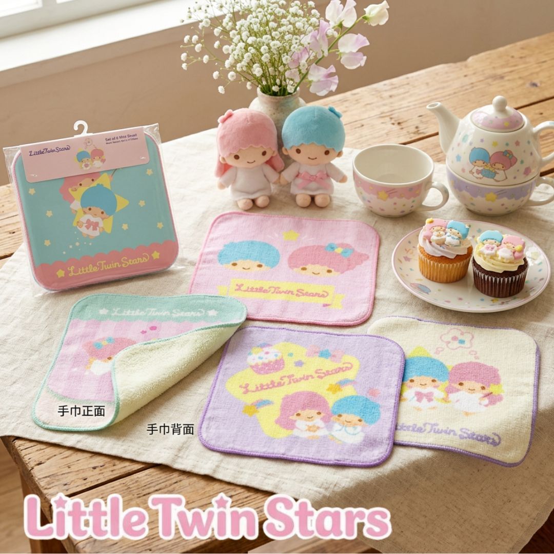 雙星仙子 Sanrio 5P兒童純棉多用途抹手巾