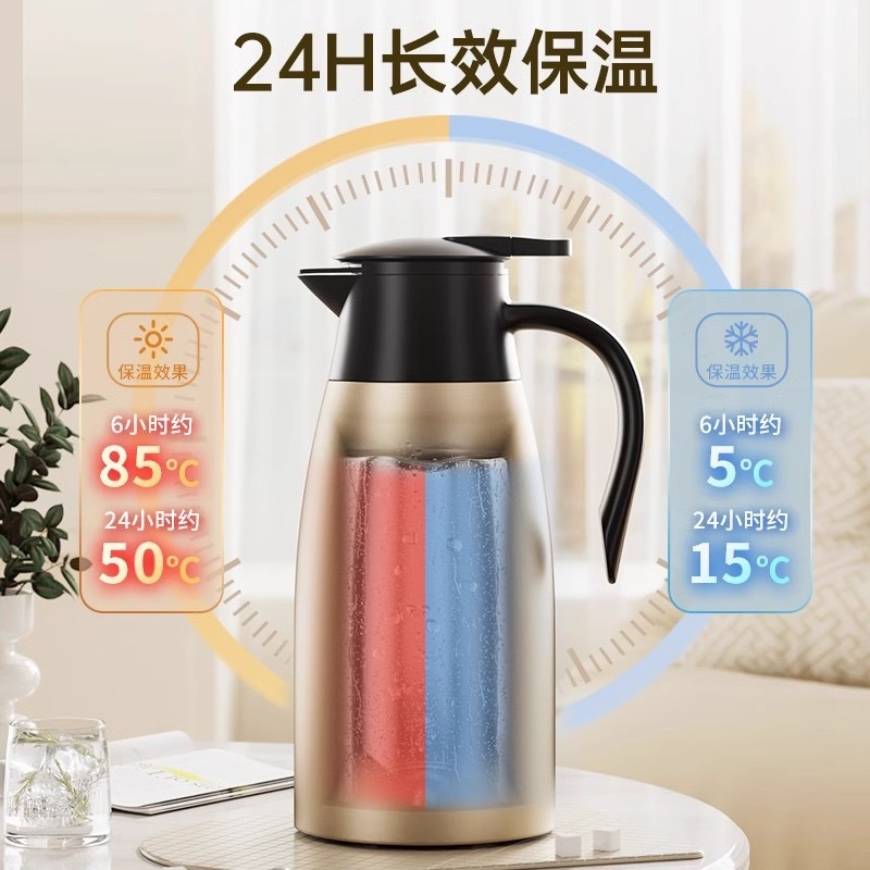 日常 不锈钢保温水壶  2 L