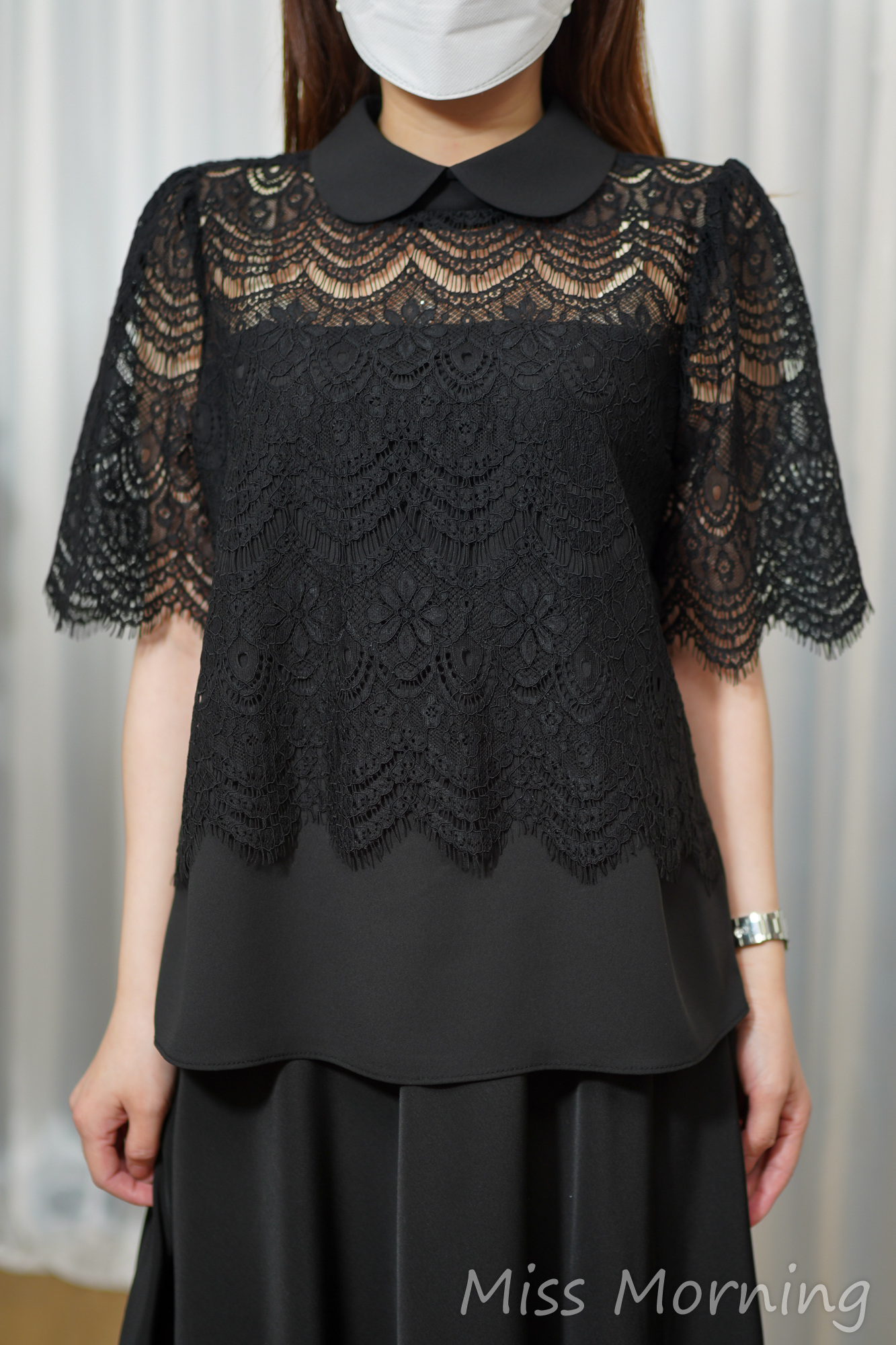 高質lace肩上衣(15173)