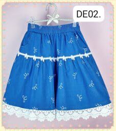 DE02  橡根裙褲   腰 M26-38 L28-40 長19 $299