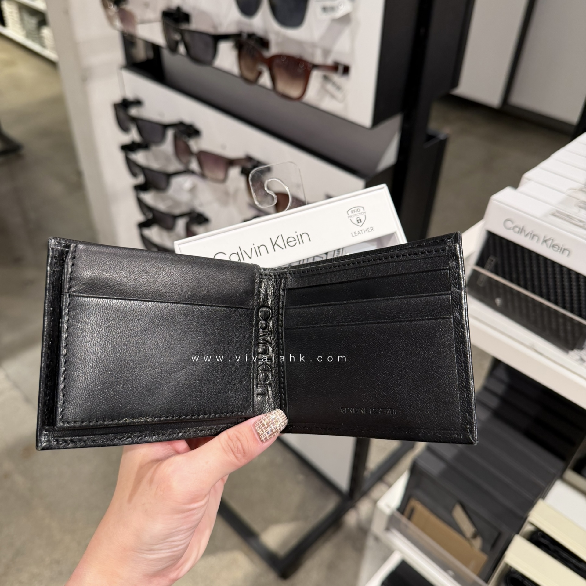 Calvin Klein - RFID 男裝銀包 (有相位) (荔枝皮) (31KA220001)