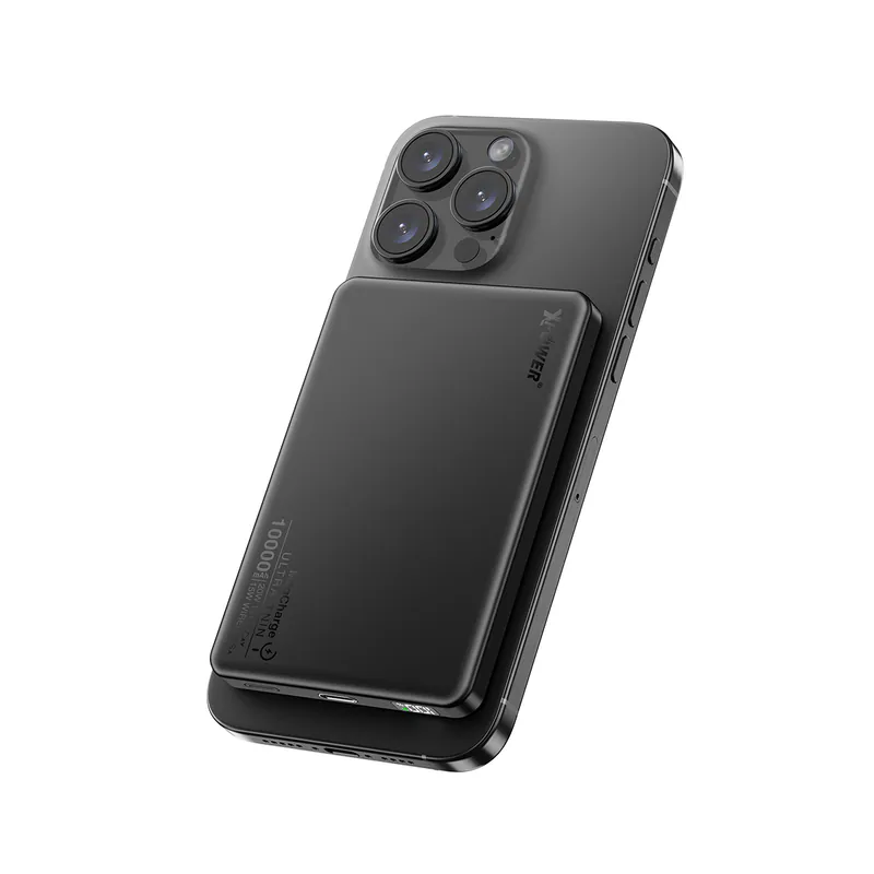 (3C可追溯二維碼)XPower M10K 3合1鋁合金數顯 10000mAh PD3.0+磁吸無線外置充電器 - Black