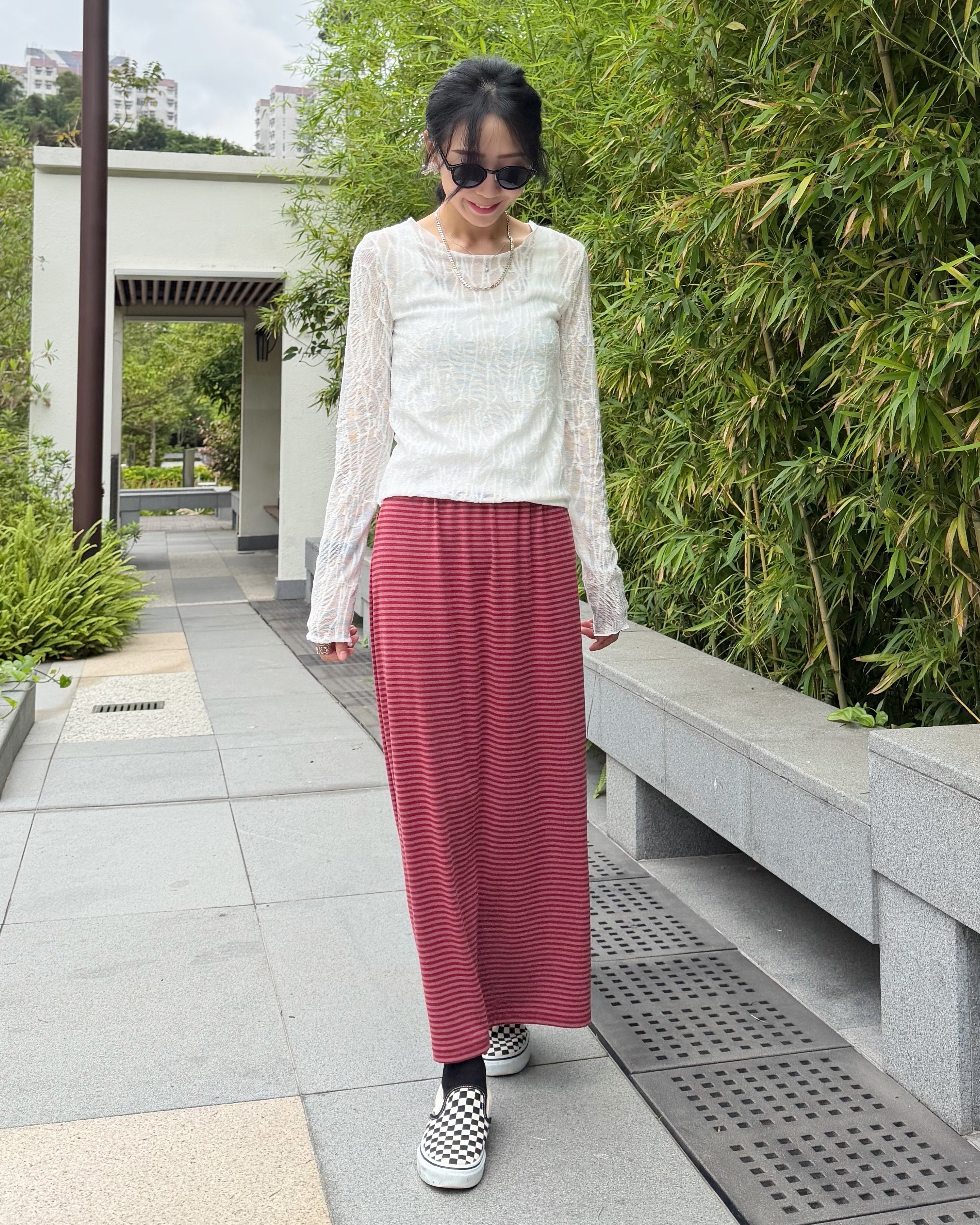 4月新品♥Lace長袖Top[微彈性]