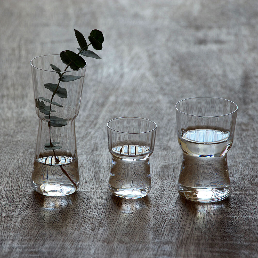 木村硝子店  MOULD GLASS 條紋玻璃杯