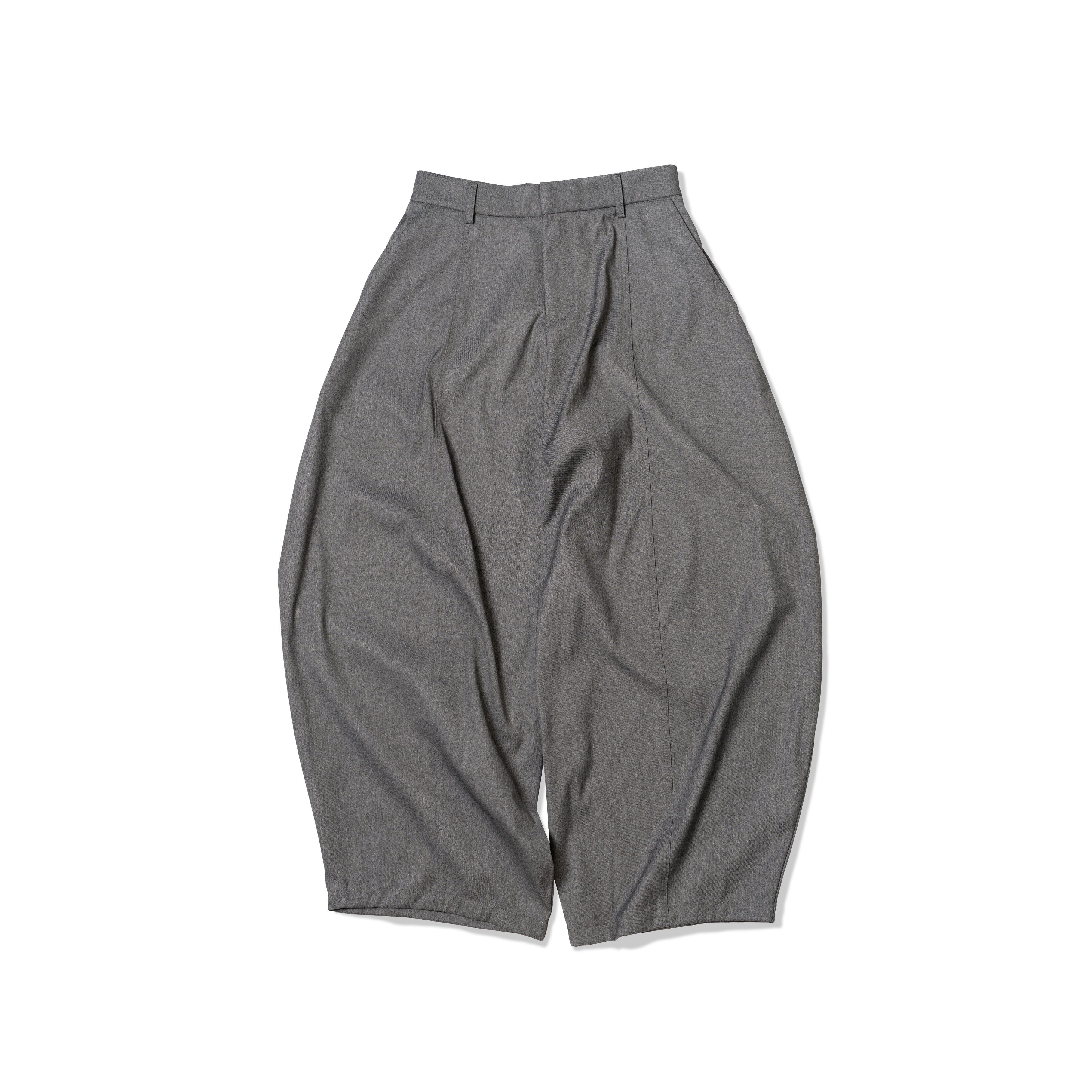 【車庫服飾】ORDINARY 3D CURVED WIDE-LEG SLACKS