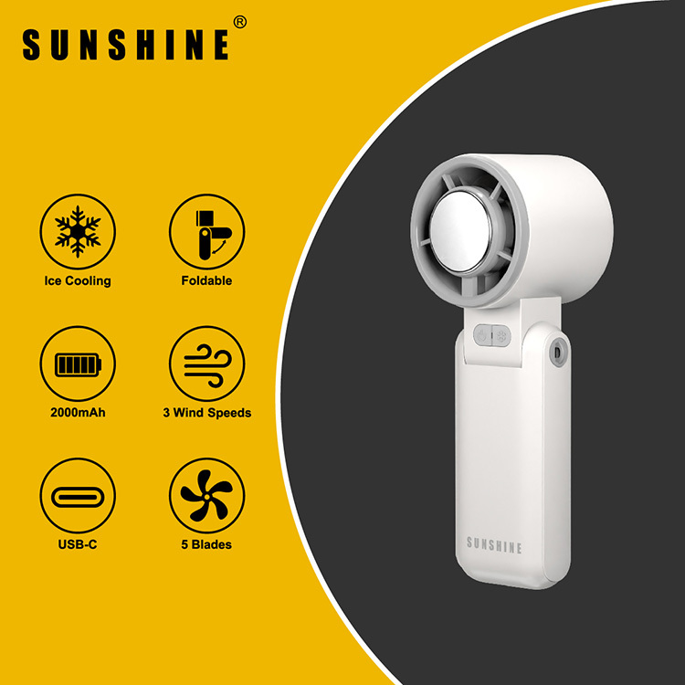 冰感手提風扇 白色 FAN-02
