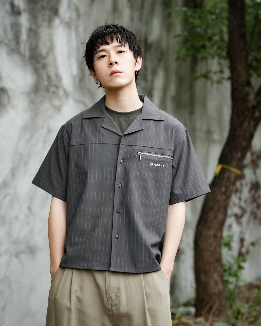 【車庫服飾】QUEST STRIPED CUBAN SHIRT