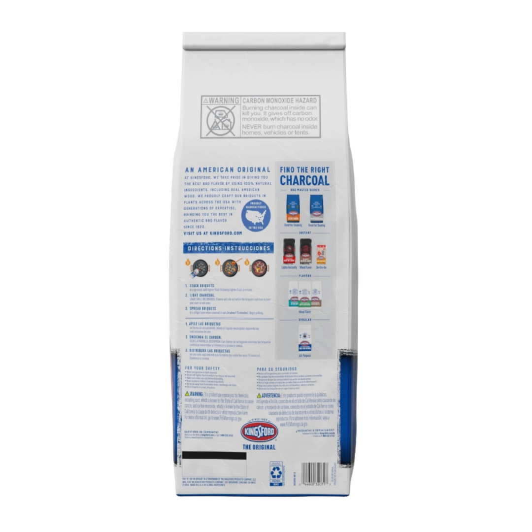 Kingsford Original BBQ Charcoal Briquettes 8 lb Bag（3.6KG） - 32071