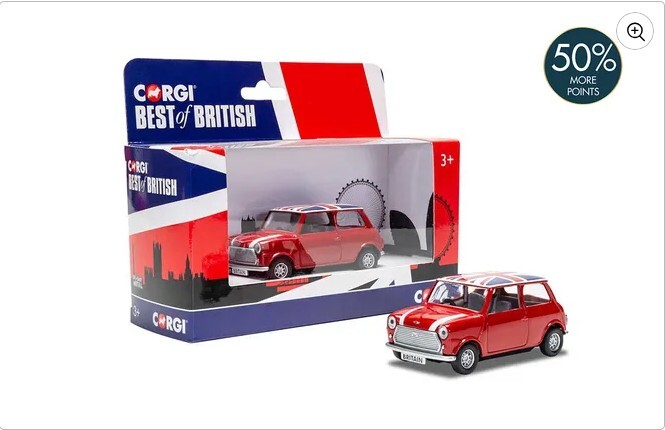 Corgi GS82109 1:36比例 英國經典迷你車（紅色）