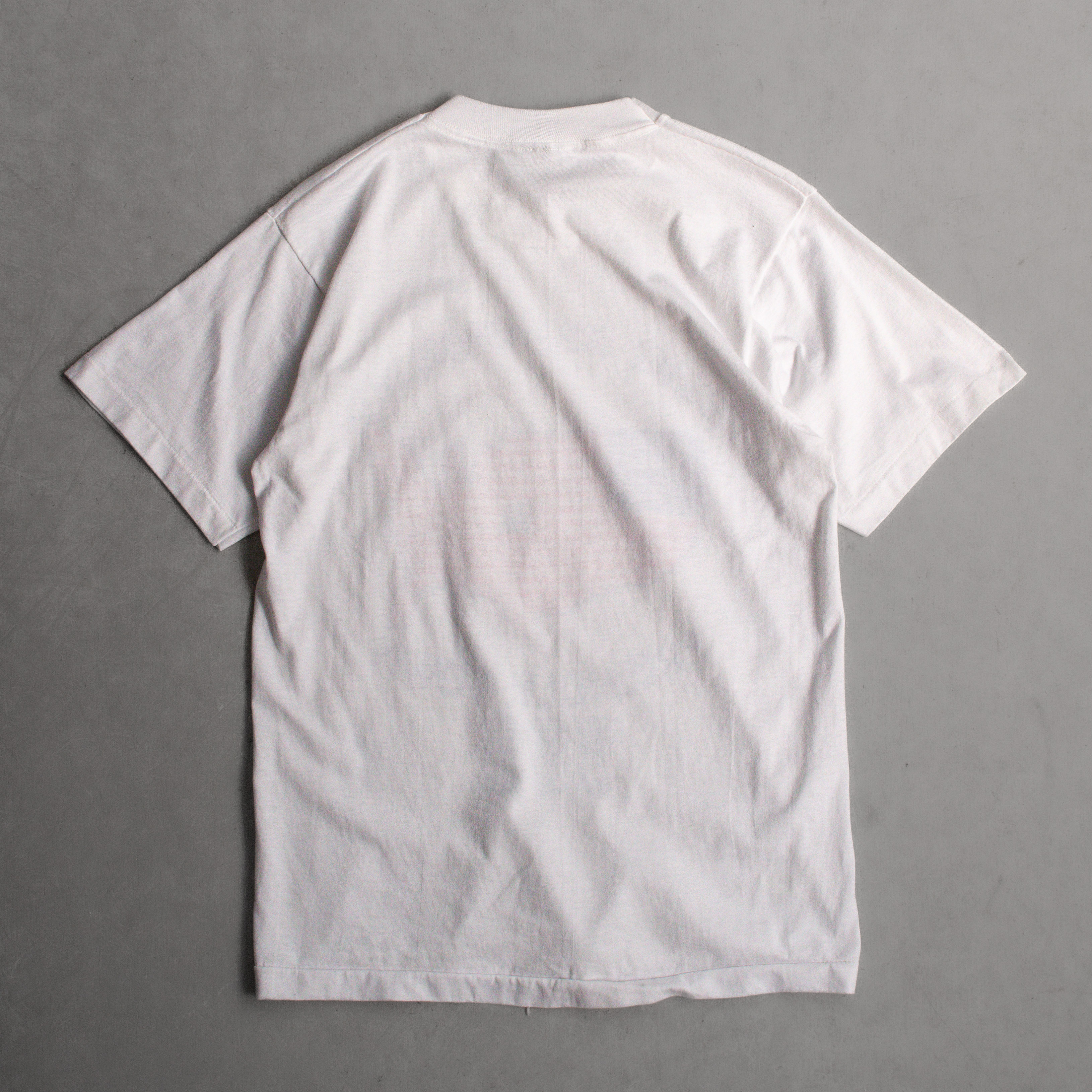 80-90S SCREEN STARS VINTAGE TEE 美國製 白色 國旗 圖案 短袖 T恤