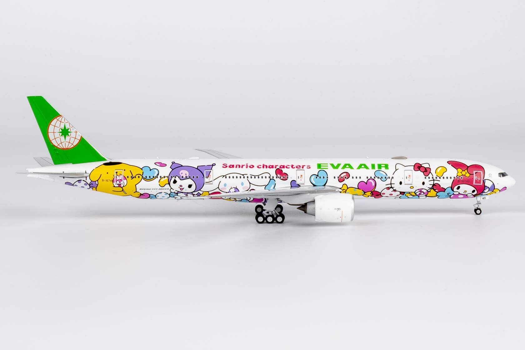 NG model 1/400 長榮航空 波音777-300ER B-16740 HELLO KITTY 三麗鷗糖果機