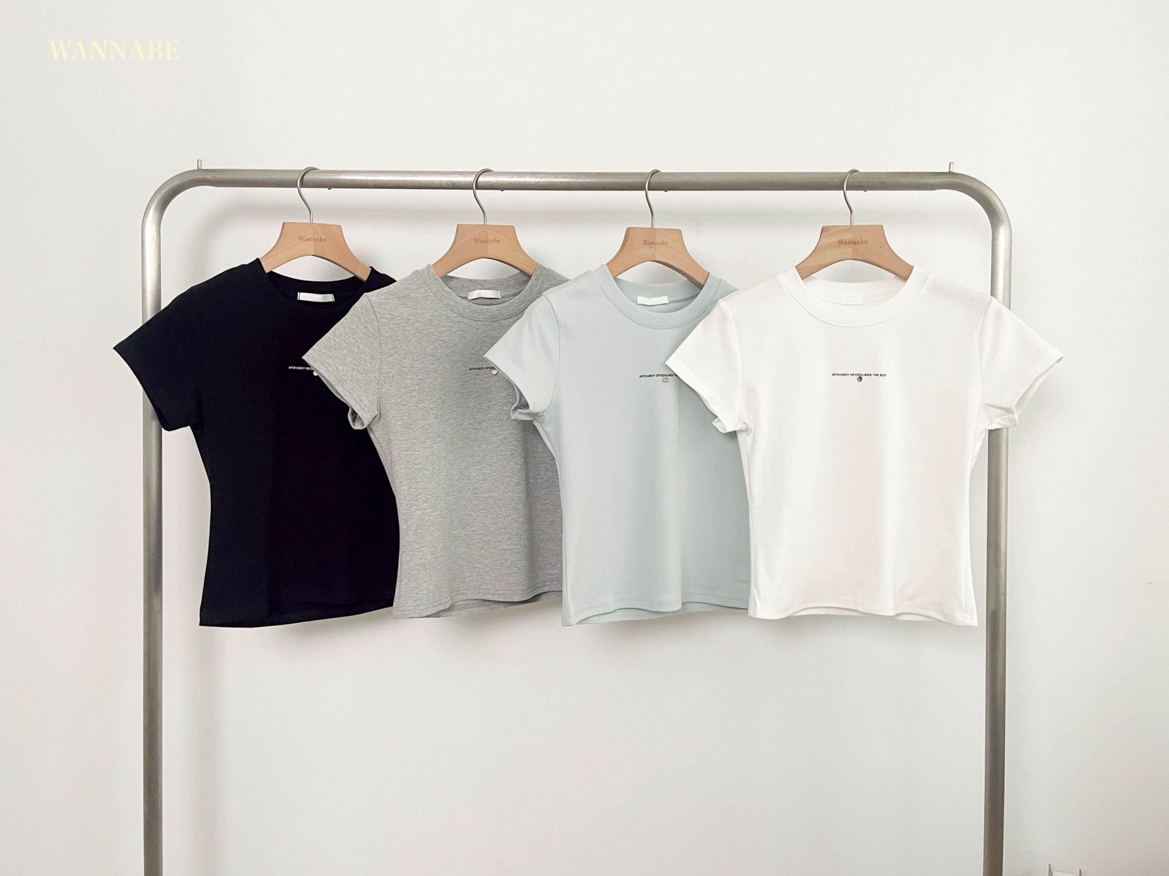 G6177-簡約百搭短版T