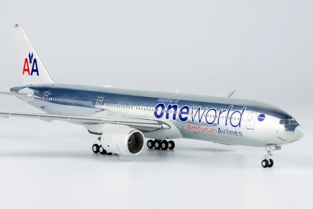 NG model 1/400 美國航空 波音777-200ER N791AN 寰宇一家塗裝 拋光鐵皮塗裝