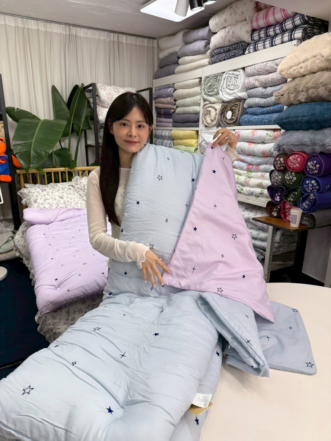 KQ6006 藍星星 (天絲吊卡)