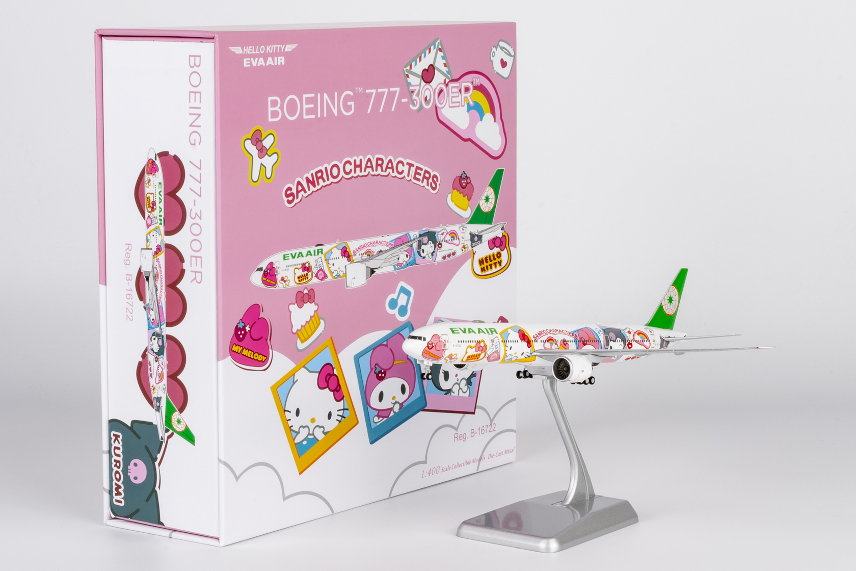 NG model  1/400 長榮航空 波音777-300ER B-16722 Hello Kitty - Besties Jet 三麗鷗閨蜜機