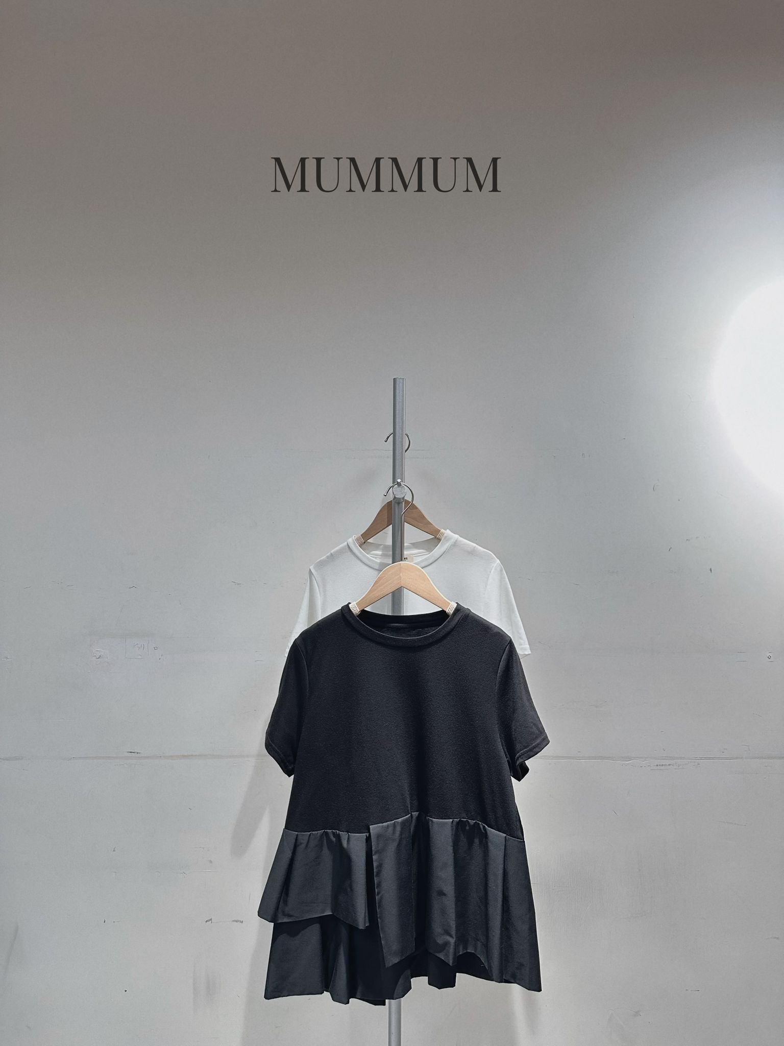 0213257a/不規則摺疊下擺設計T恤 38/40/22-24.5