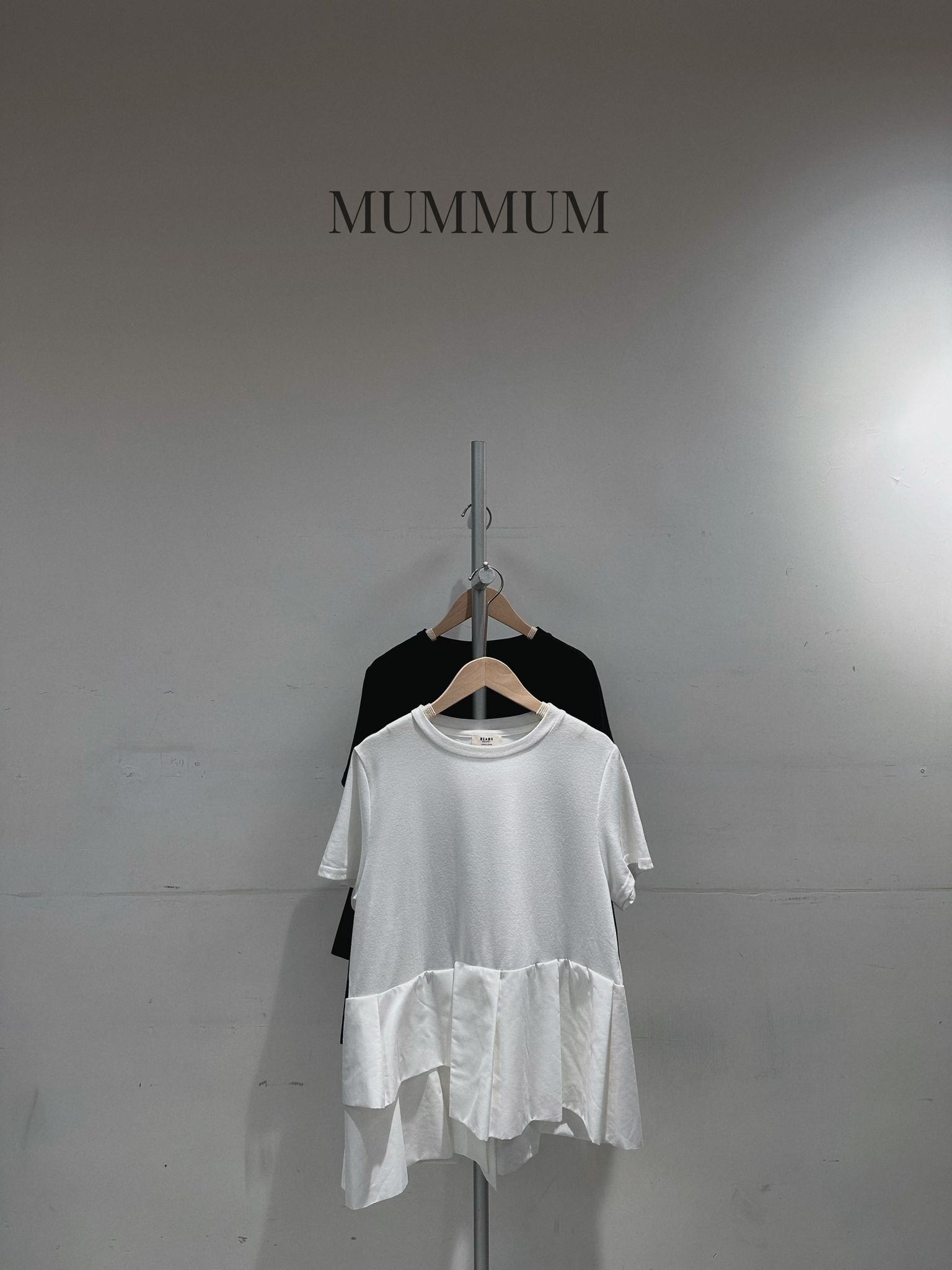 0213257a/不規則摺疊下擺設計T恤 38/40/22-24.5