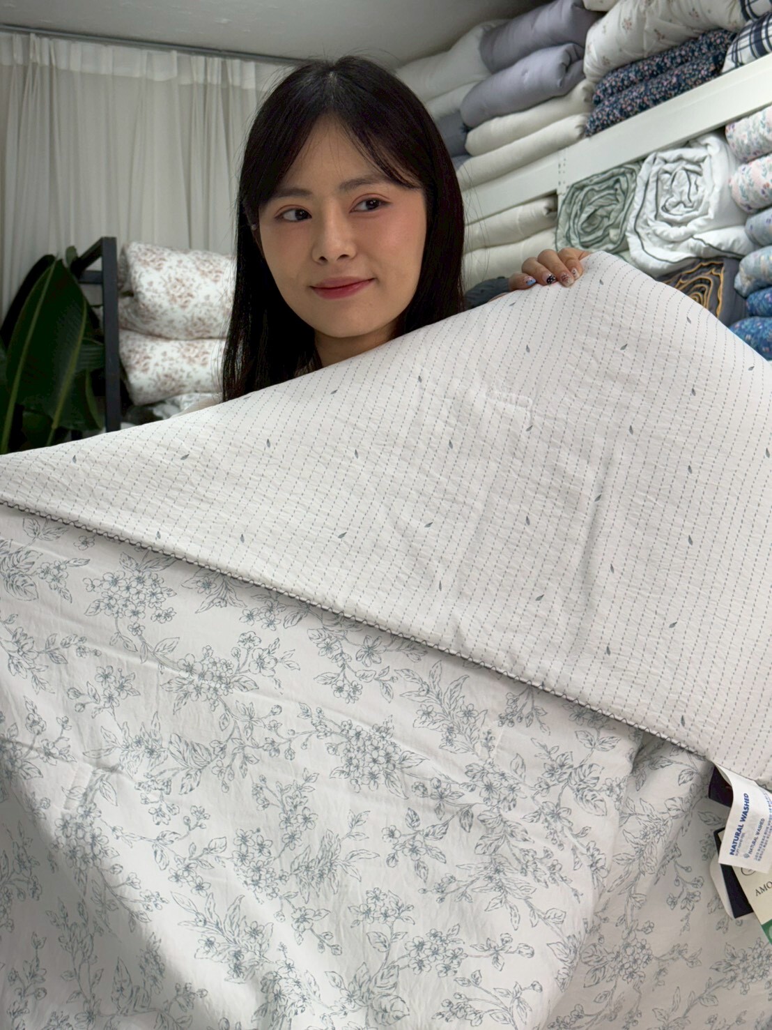 KQ4306 法式清晨花影 *春夏薄款被* (莫代爾40%+涼感尼龍Polyamide60%)