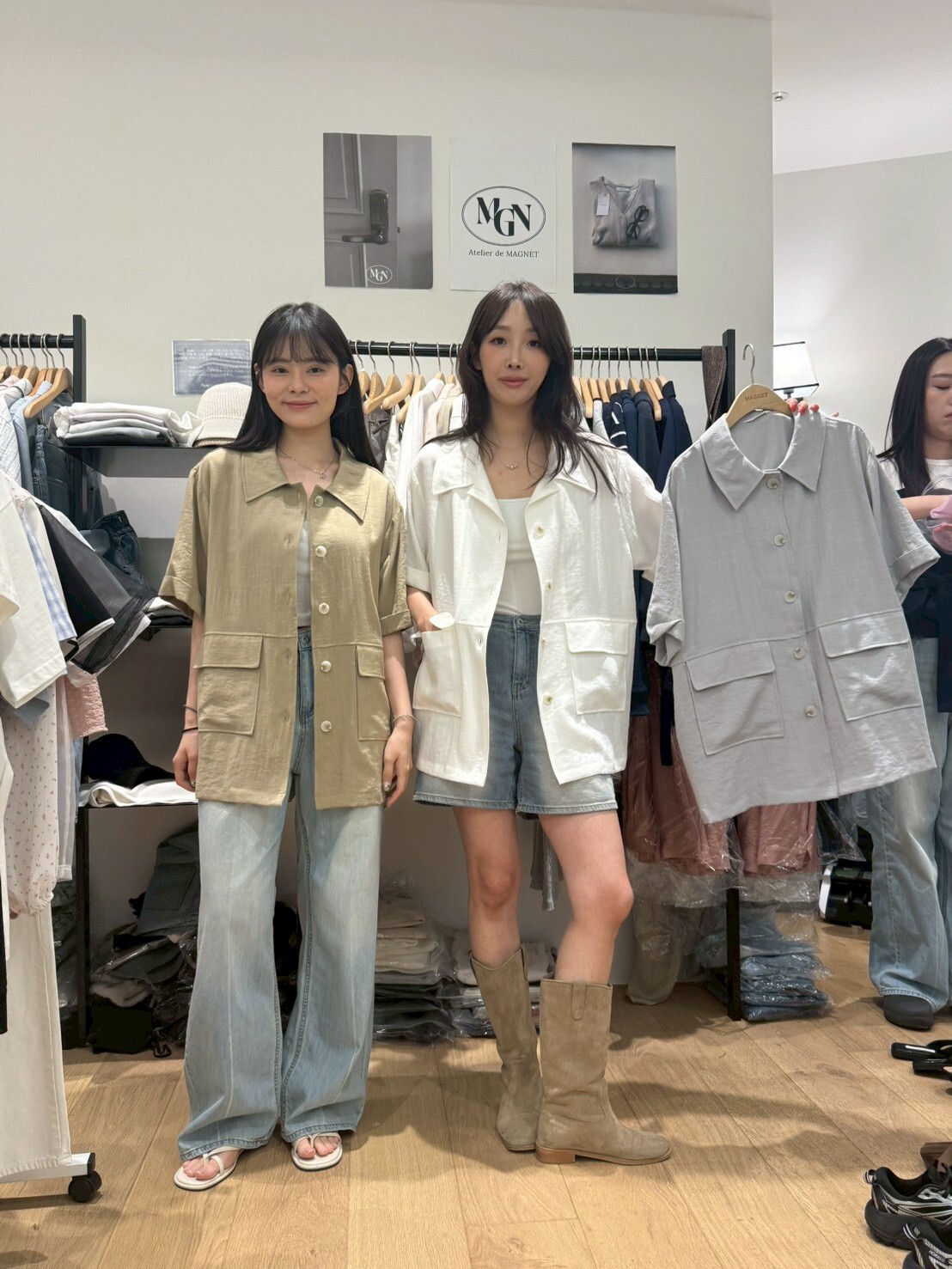 MN6105 人造絲薄款翻領西裝外套