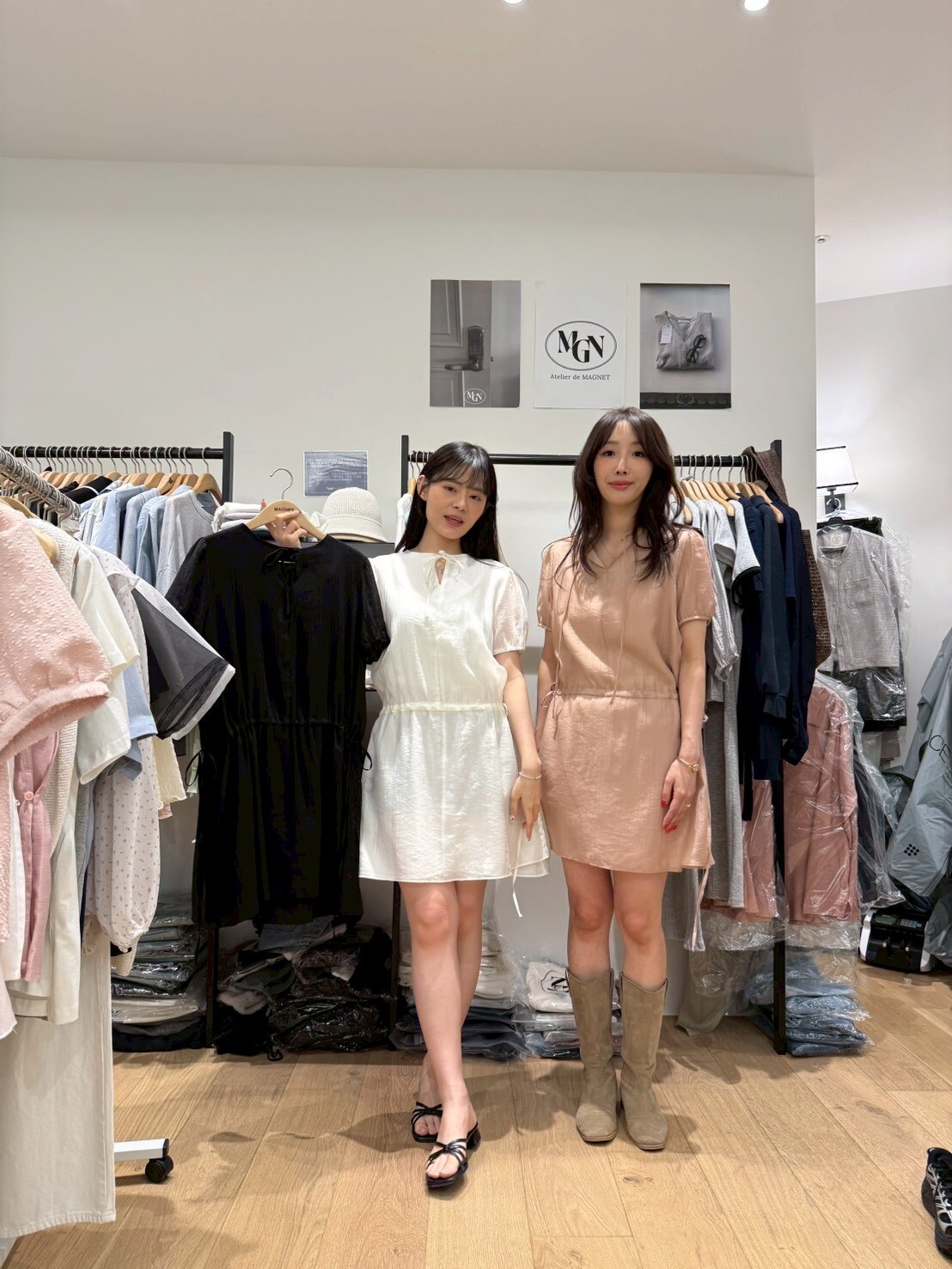 MN6116 蝴蝶綁帶束腰仙氣連身裙