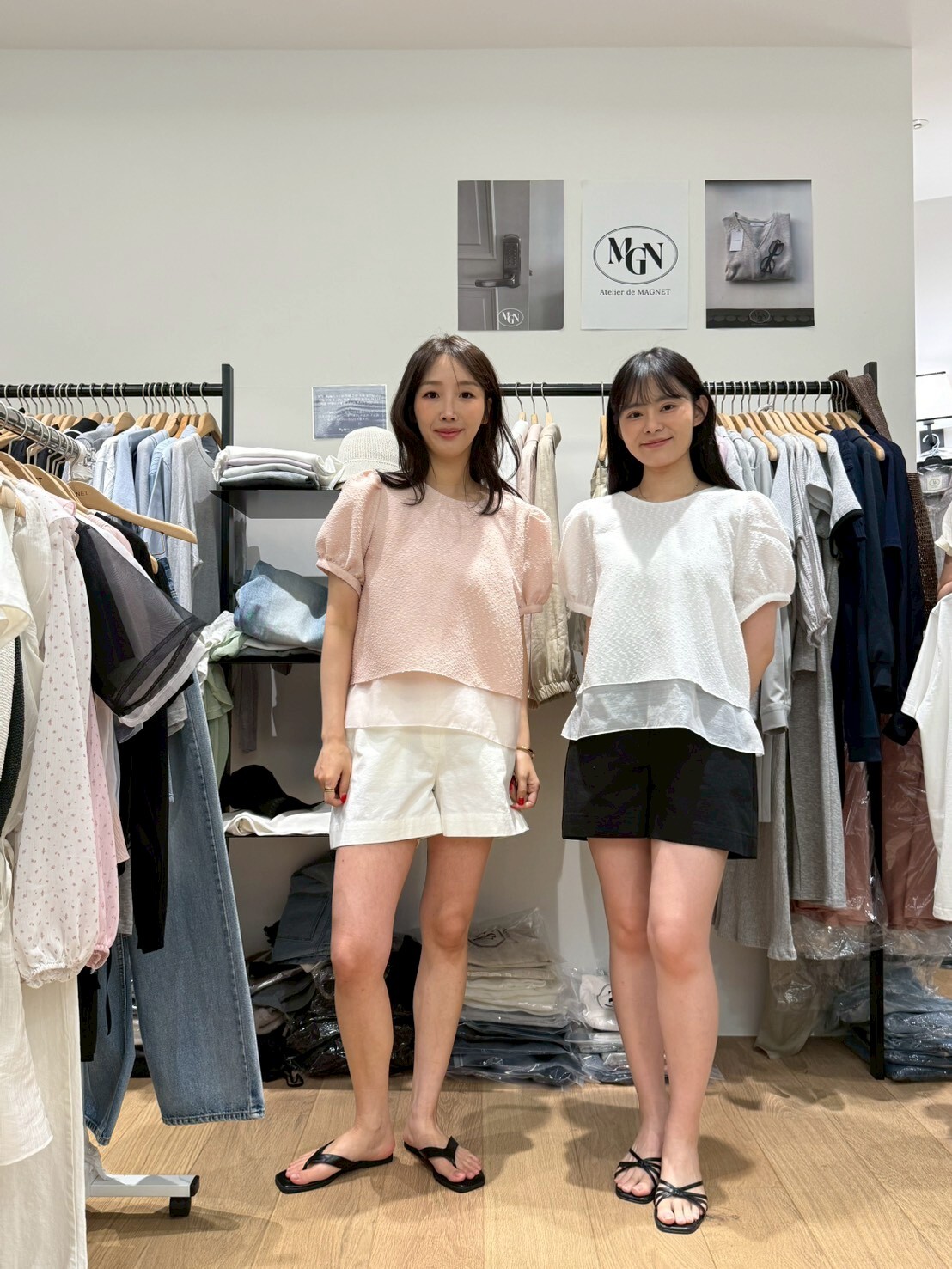 MN6102 拼接飄逸雪紡氣質上衣