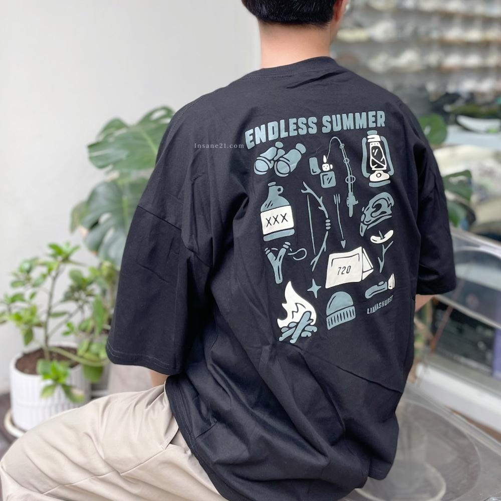 CONCEPT 野營工具圖案 三色 休閒 短袖 上衣