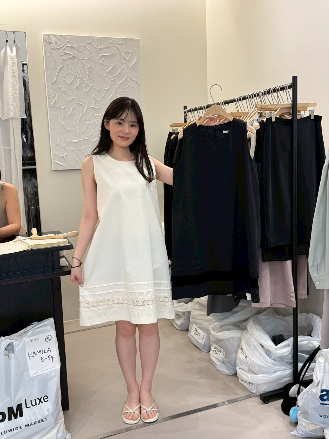 KN6128 民俗風無袖長裙